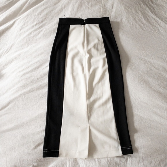 ASOS Tall Black & White Colour Block Skirt - 4 - Picture 5 of 5